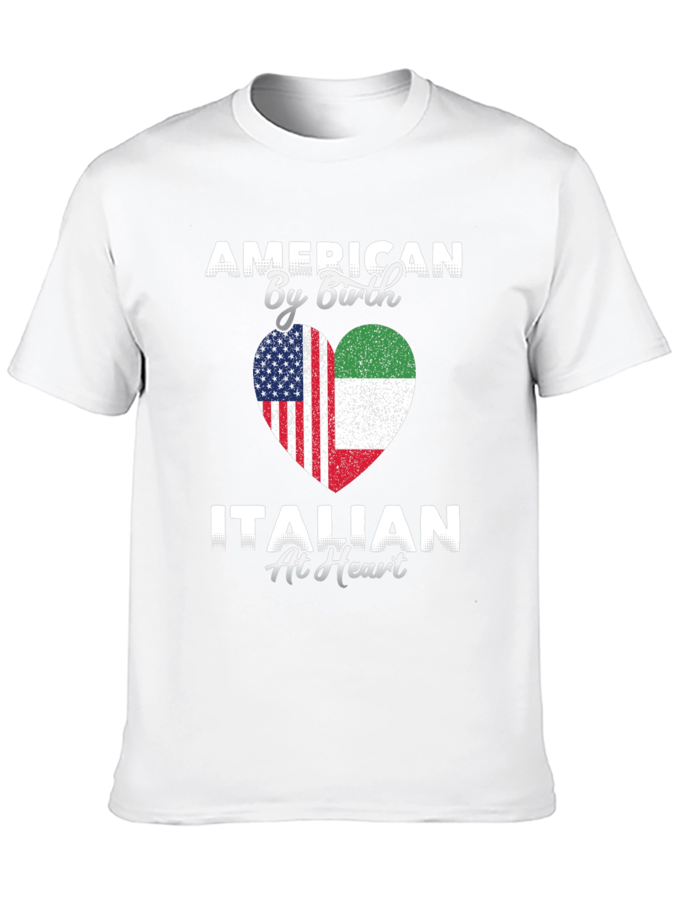 American By Birth Italian At Heart T-Shirt