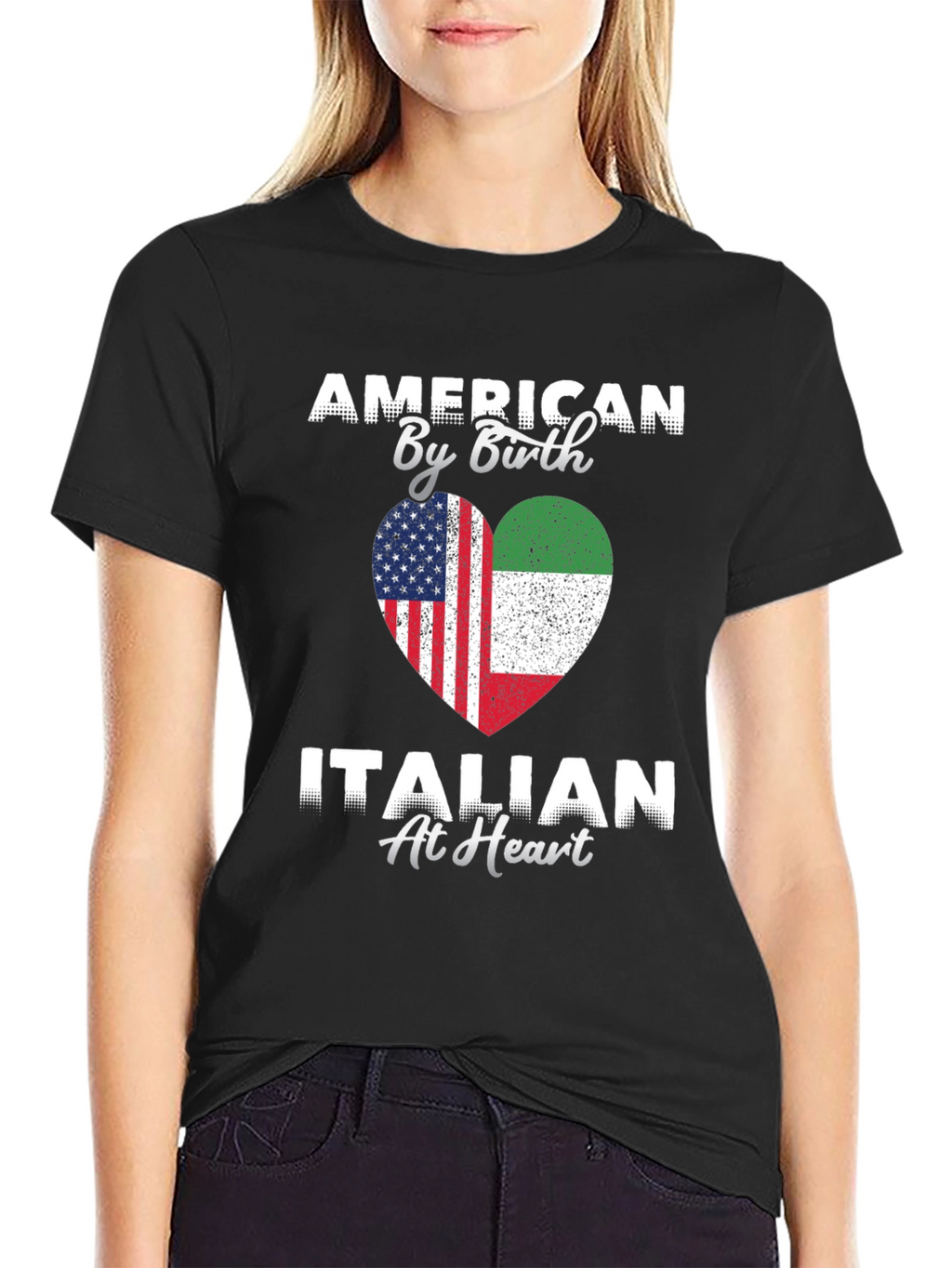 American By Birth Italian At Heart T-Shirt