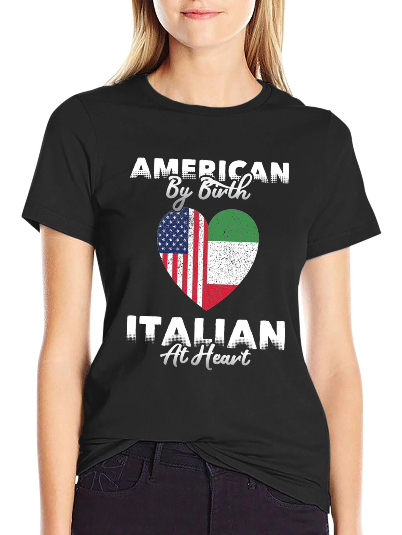 American By Birth Italian At Heart T-Shirt