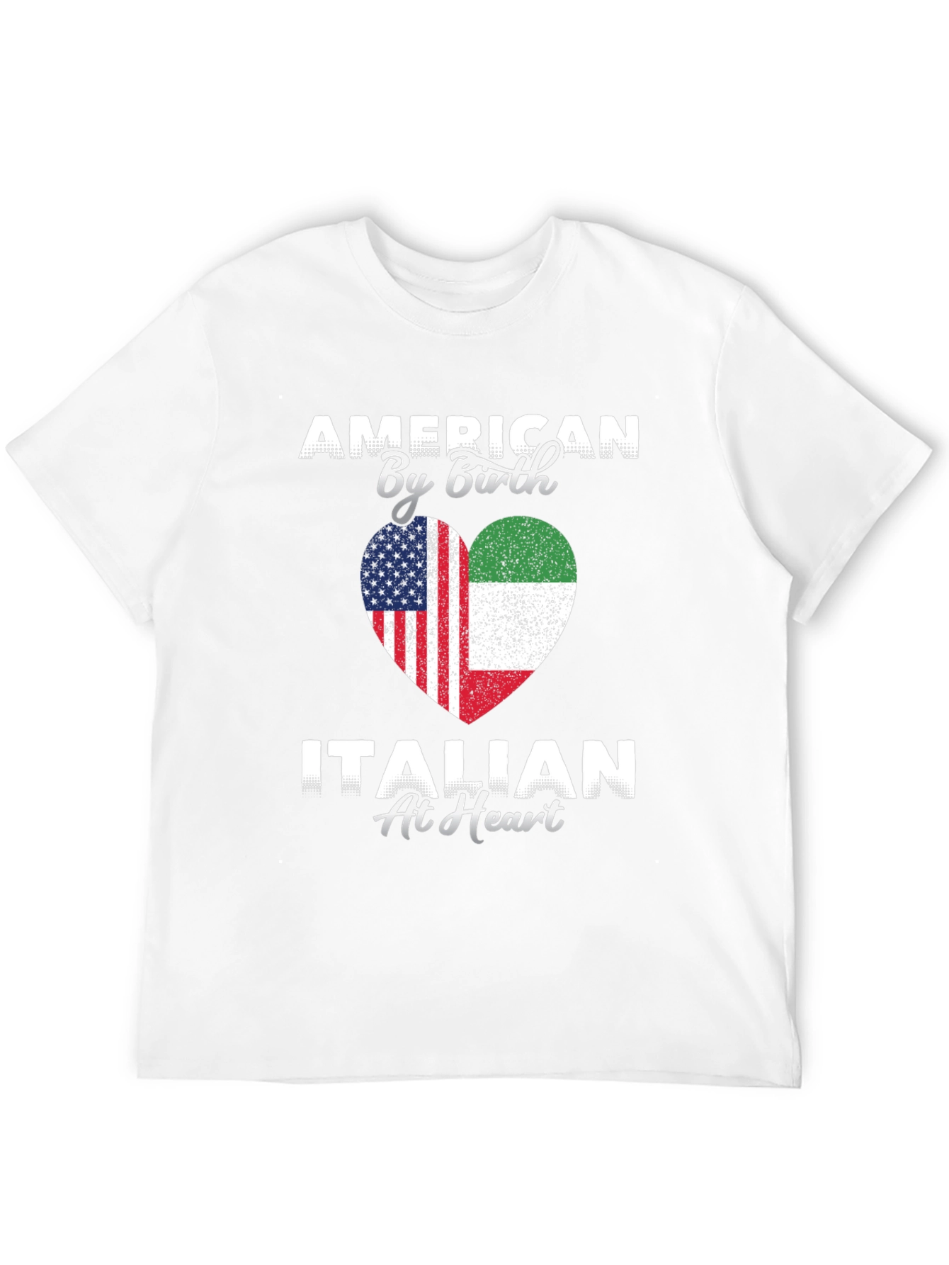 American By Birth Italian At Heart T-Shirt