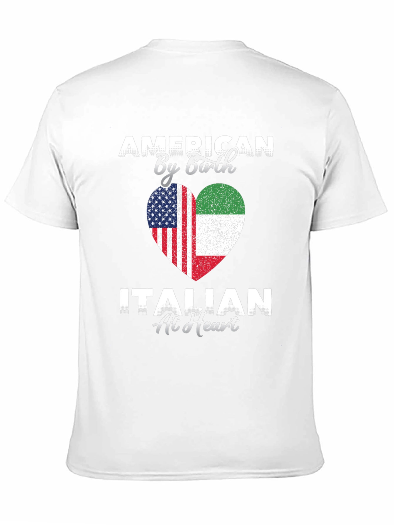 American By Birth Italian At Heart T-Shirt