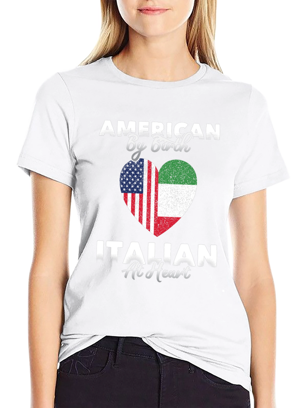 American By Birth Italian At Heart T-Shirt