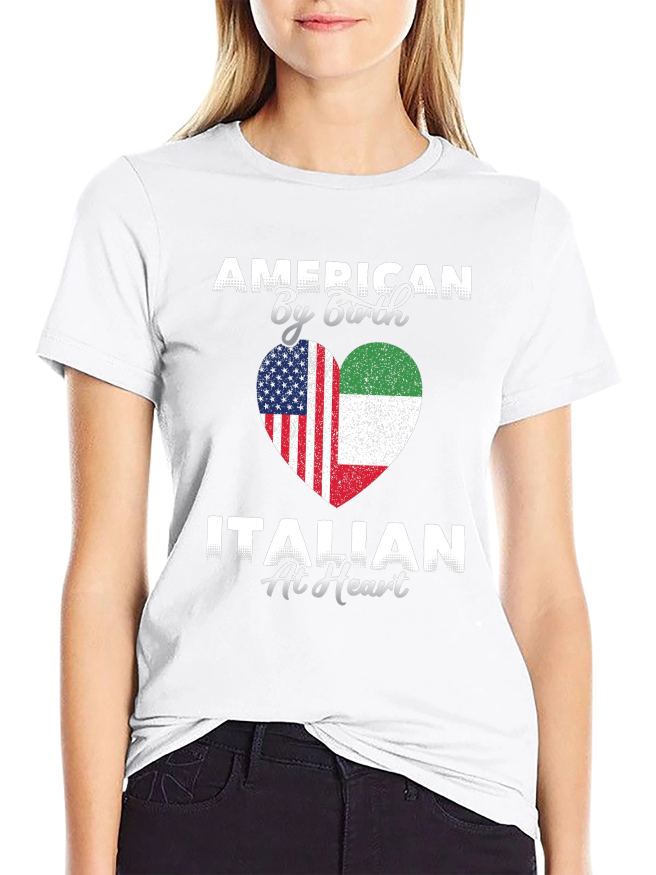 American By Birth Italian At Heart T-Shirt
