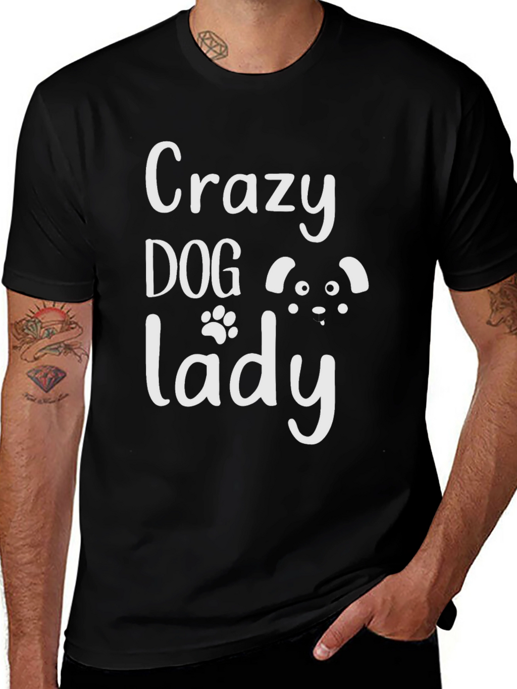 Crazy Dog Lady Graphic T-Shirt - Unisex