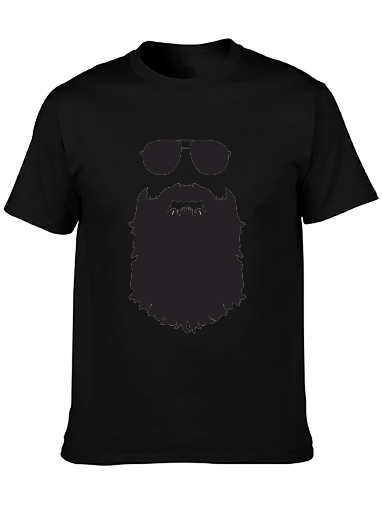 Cool Beard Graphic Tee - Mens Black T-Shirt