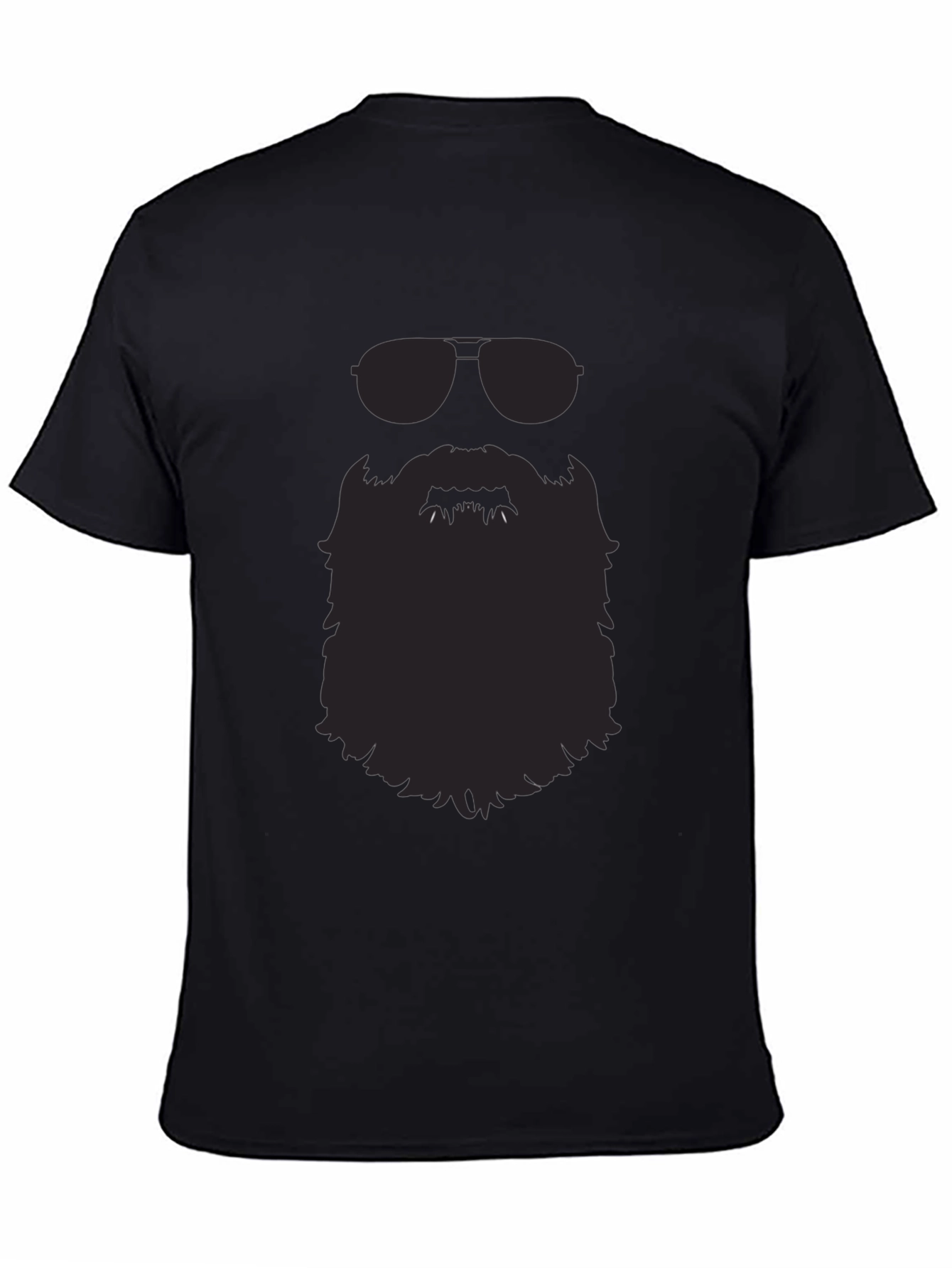 Cool Beard Graphic Tee - Mens Black T-Shirt