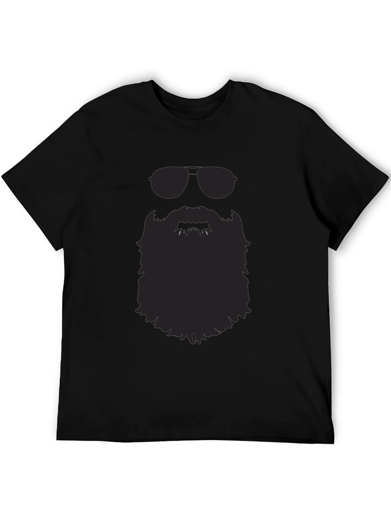 Cool Beard Graphic Tee - Mens Black T-Shirt
