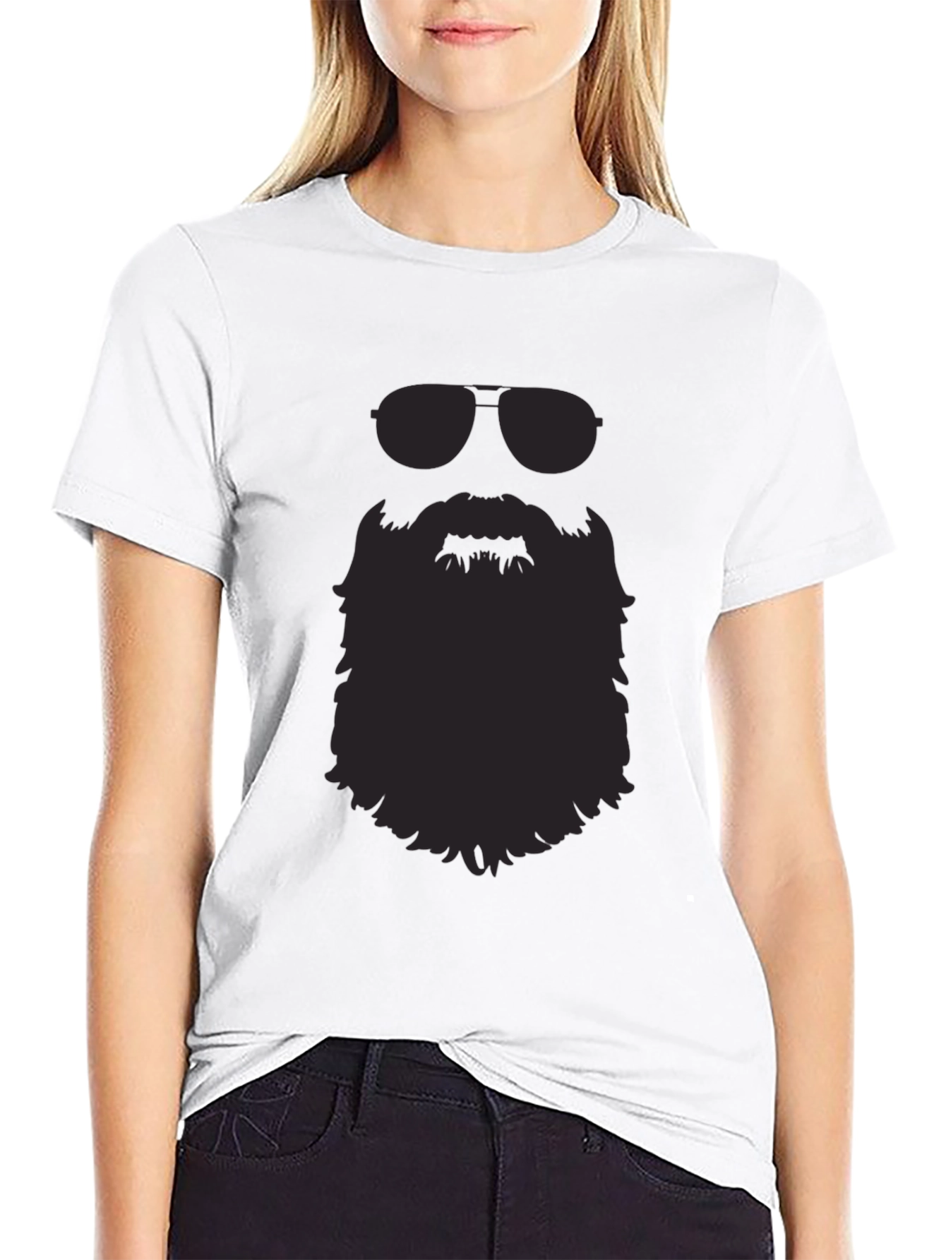 Cool Beard Graphic Tee - Mens Black T-Shirt