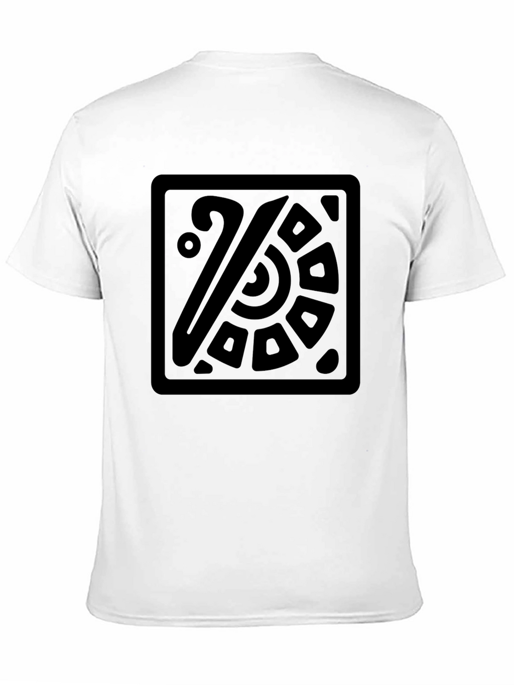 Aztec Square Graphic Black T-Shirt