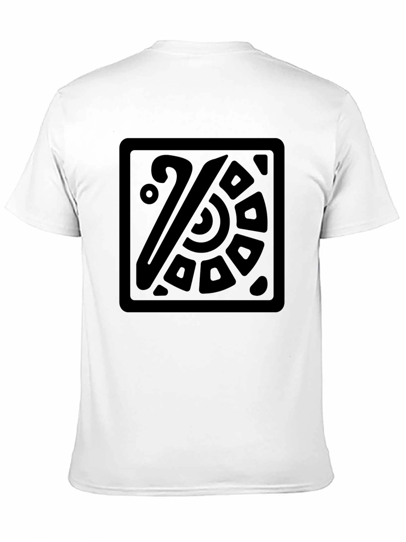Aztec Square Graphic Black T-Shirt