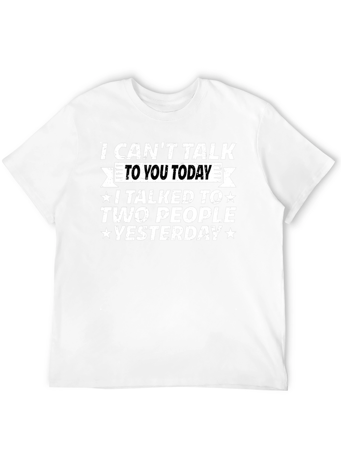 Funny I Cant Talk Today Graphic T-Shirt
