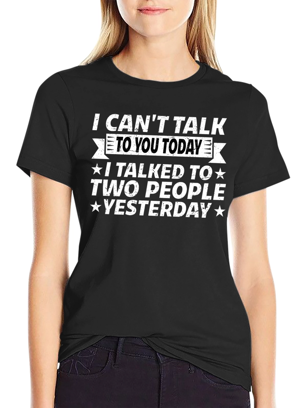Funny I Cant Talk Today Graphic T-Shirt
