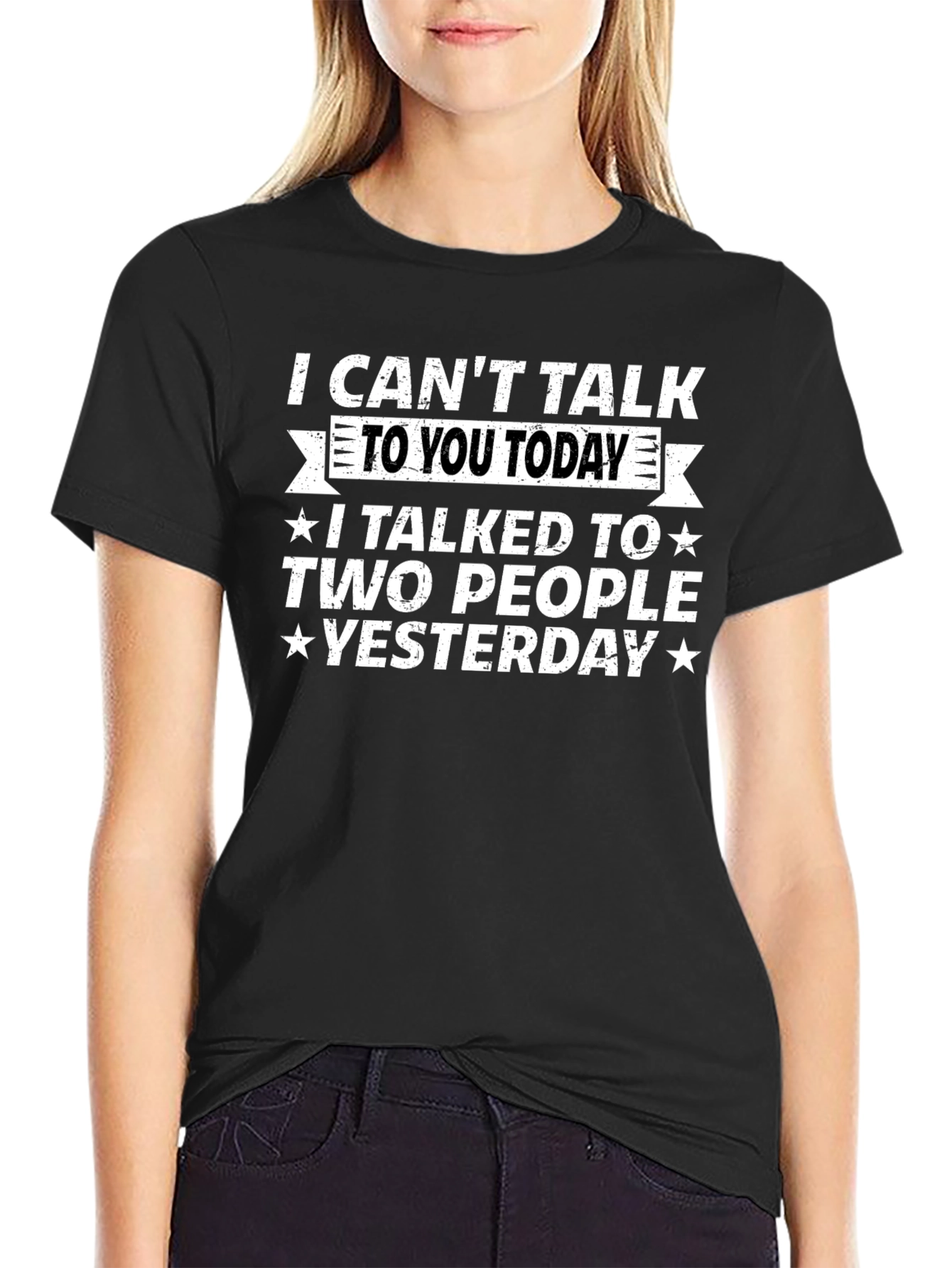 Funny I Cant Talk Today Graphic T-Shirt