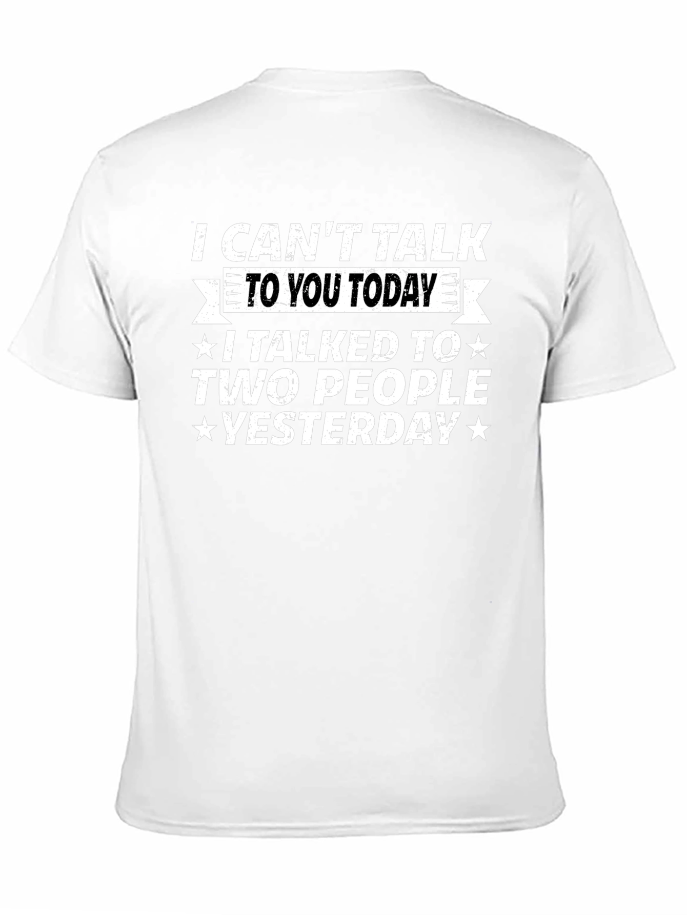 Funny I Cant Talk Today Graphic T-Shirt