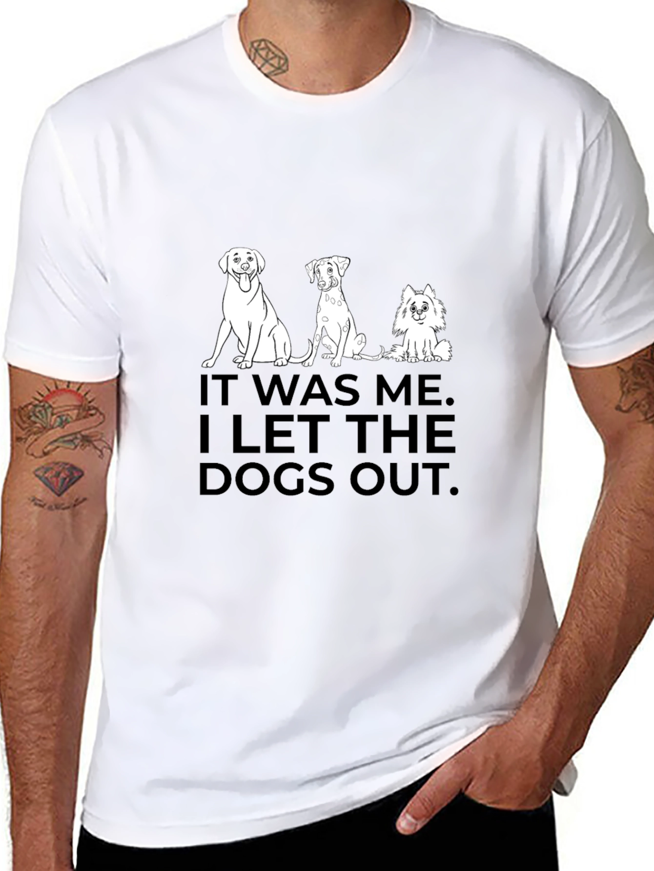 Dog Lover T-Shirt - I Let the Dogs Out