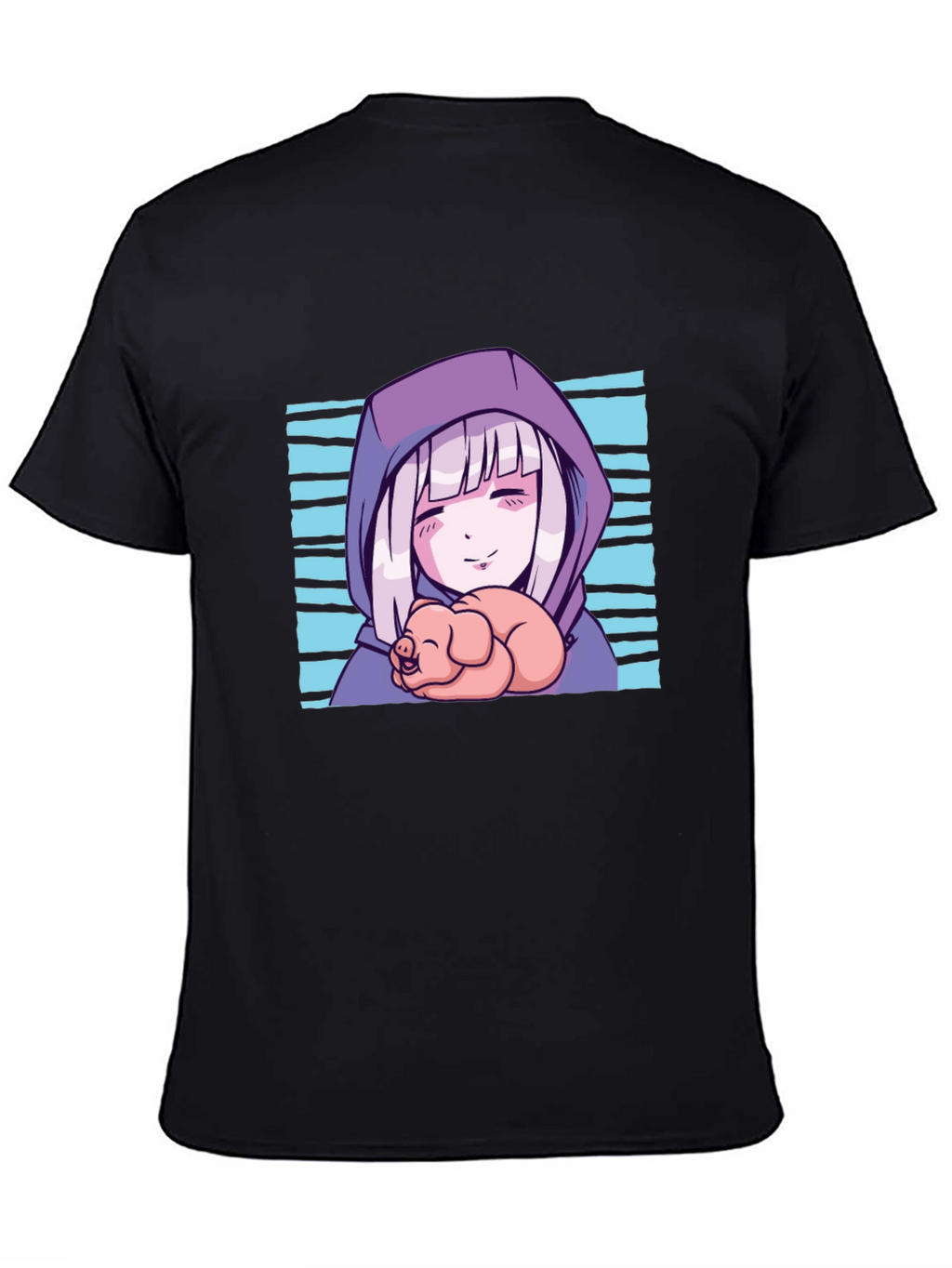 Anime Girl Piglet Graphic T-Shirt