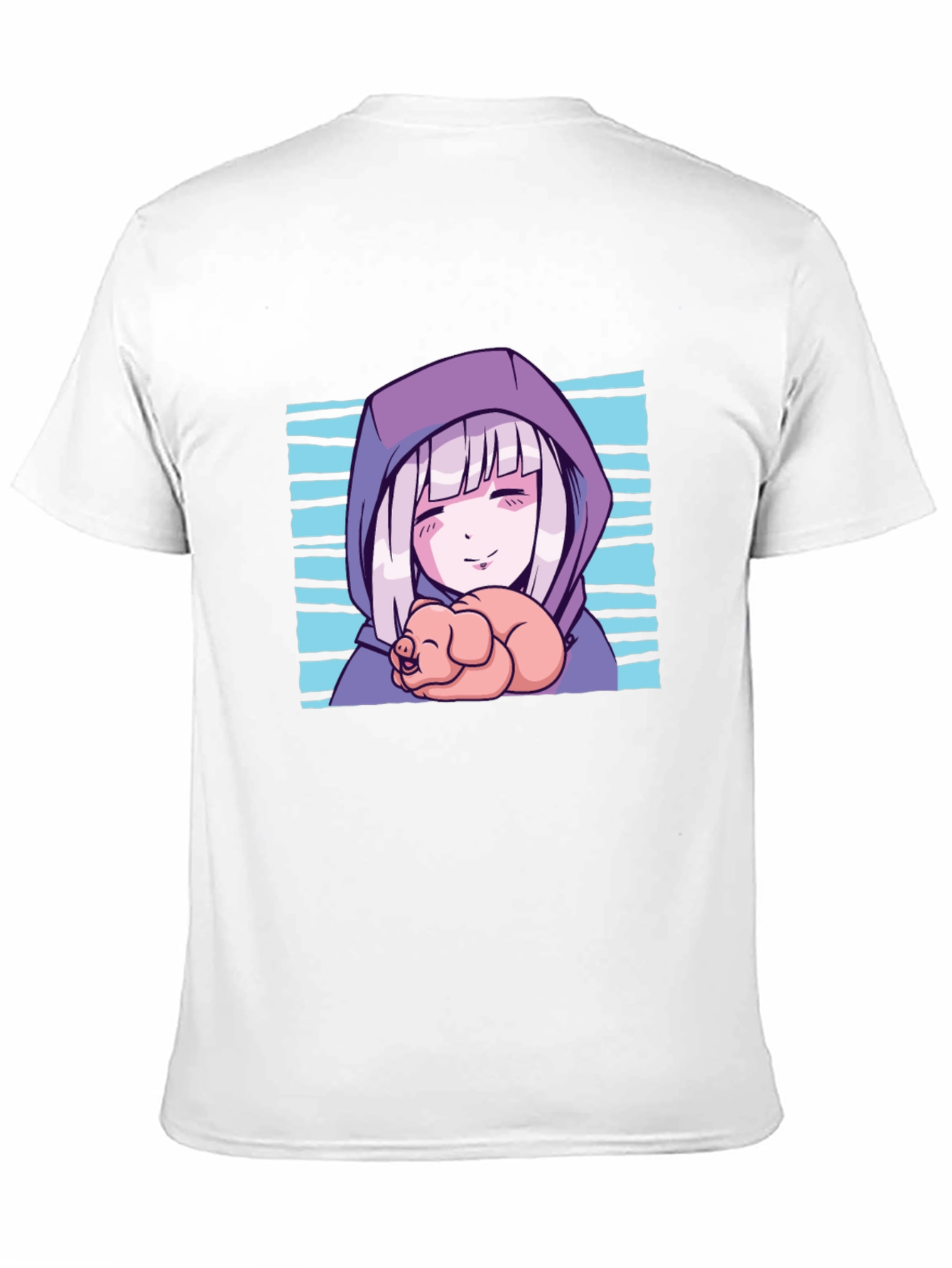 Anime Girl Piglet Graphic T-Shirt