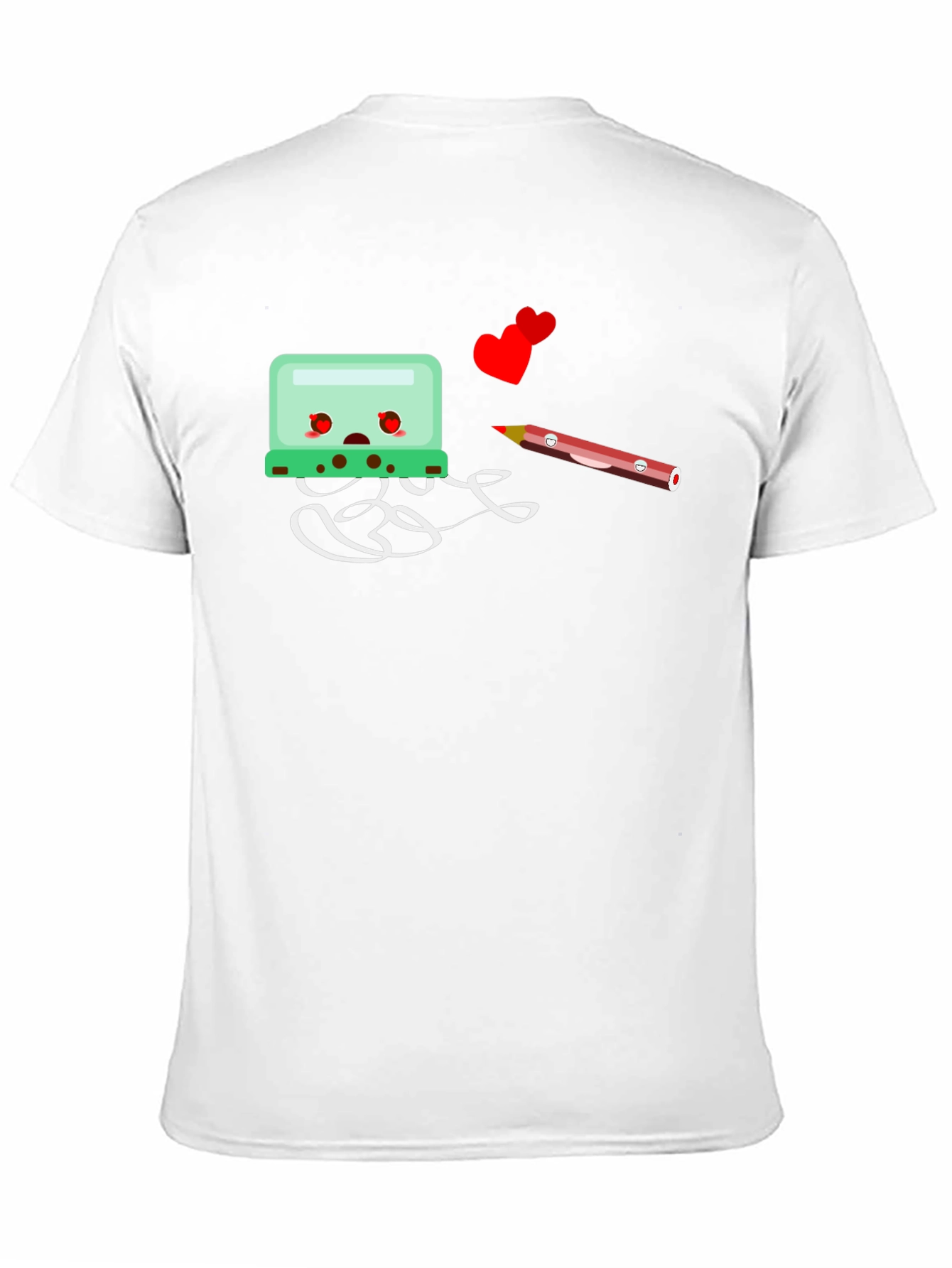 Cartoon-Themed Black Graphic Tee
