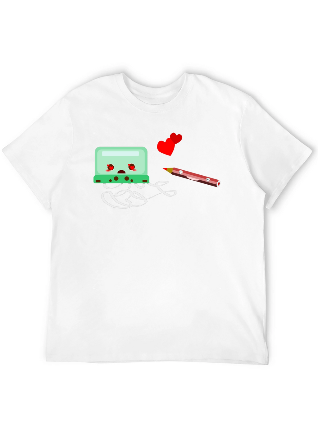 Cartoon-Themed Black Graphic Tee