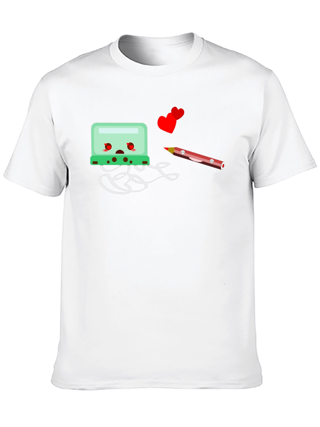 Cartoon-Themed Black Graphic Tee