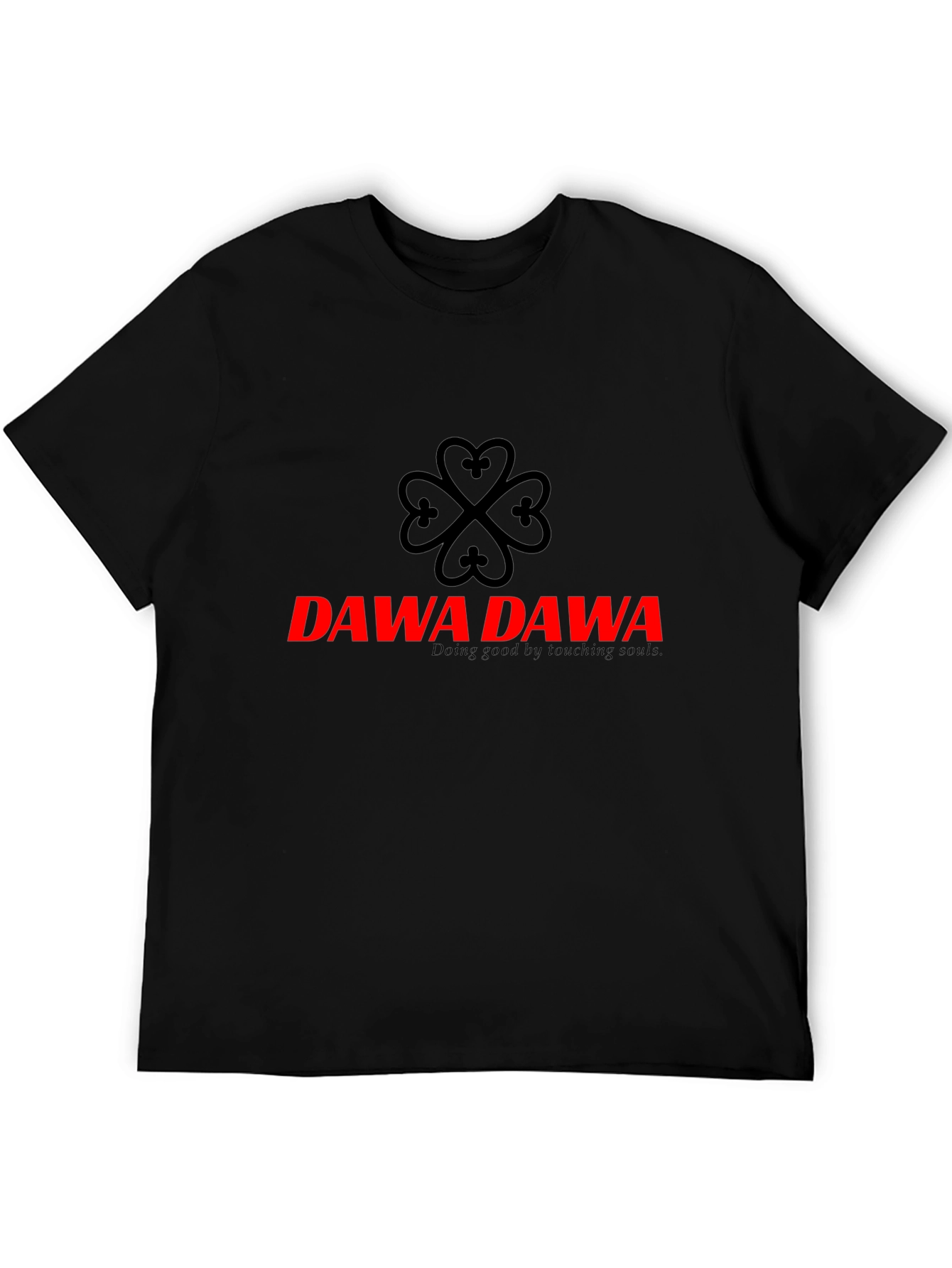 DAWA DAWA Black T-Shirt - Doing Good by Touching Souls