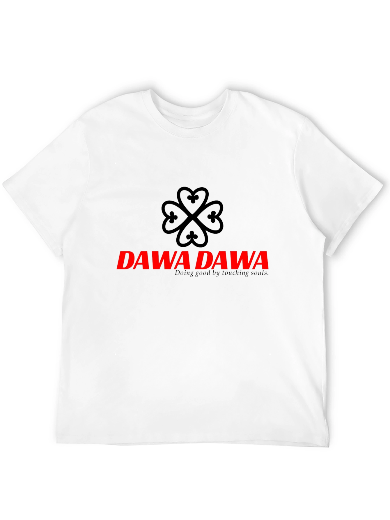 DAWA DAWA Black T-Shirt - Doing Good by Touching Souls