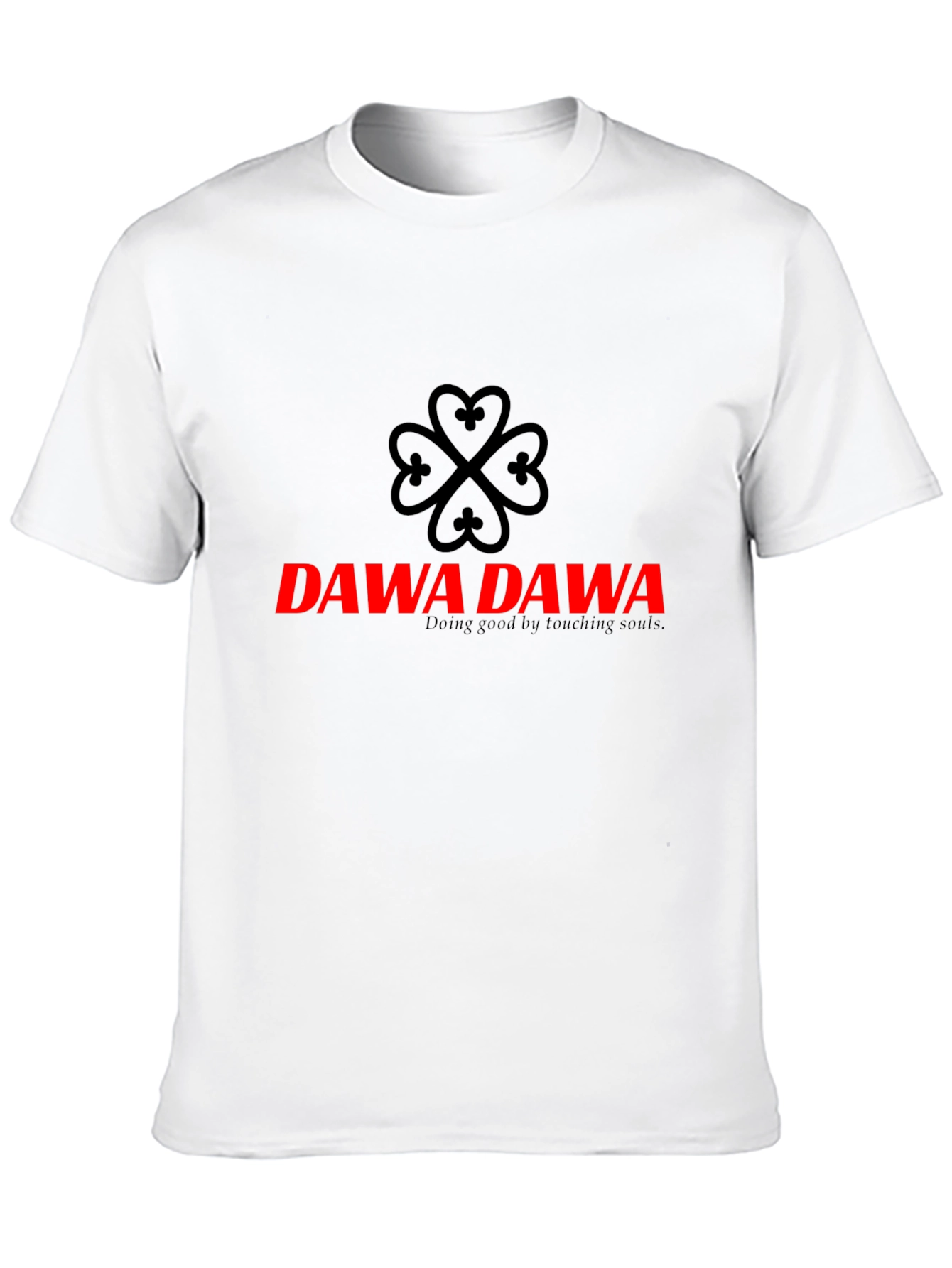DAWA DAWA Black T-Shirt - Doing Good by Touching Souls