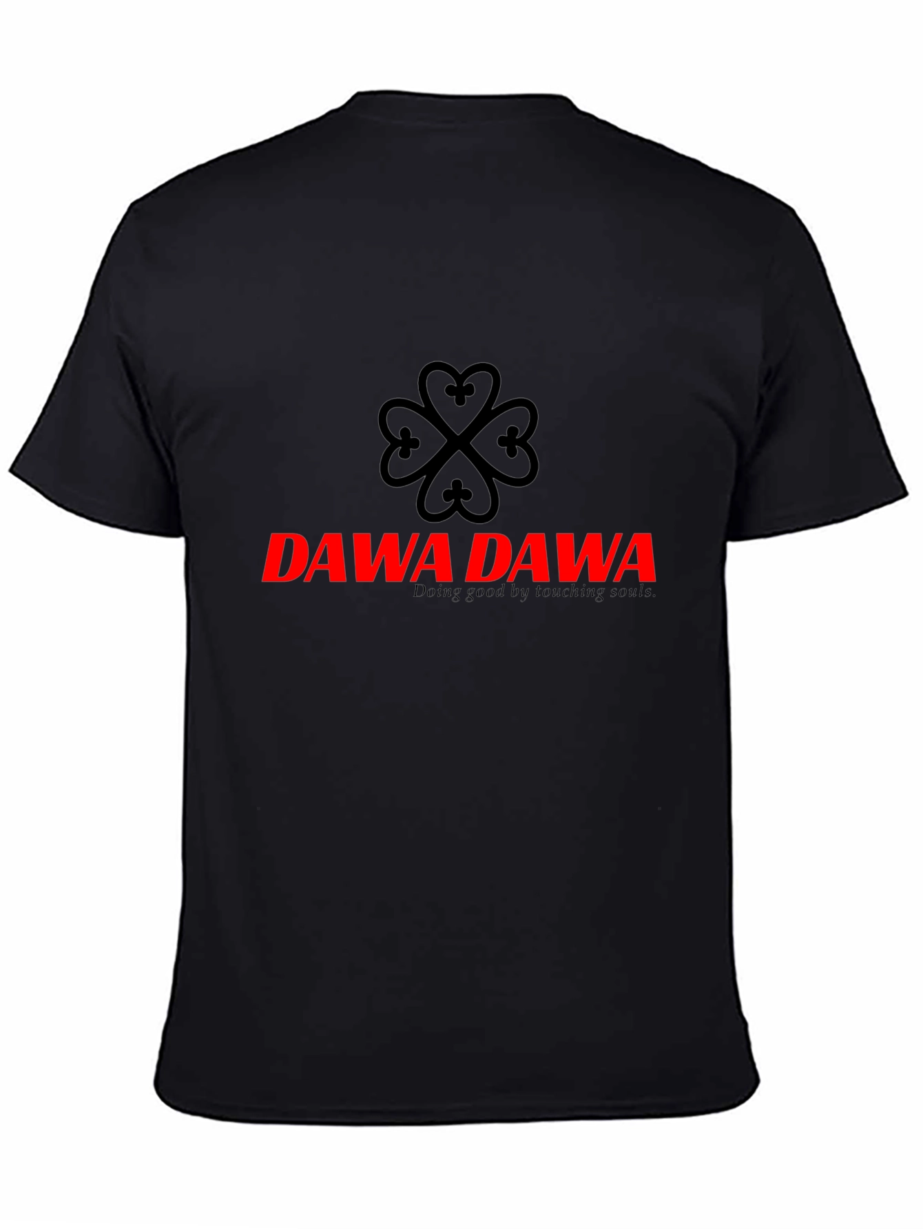 DAWA DAWA Black T-Shirt - Doing Good by Touching Souls