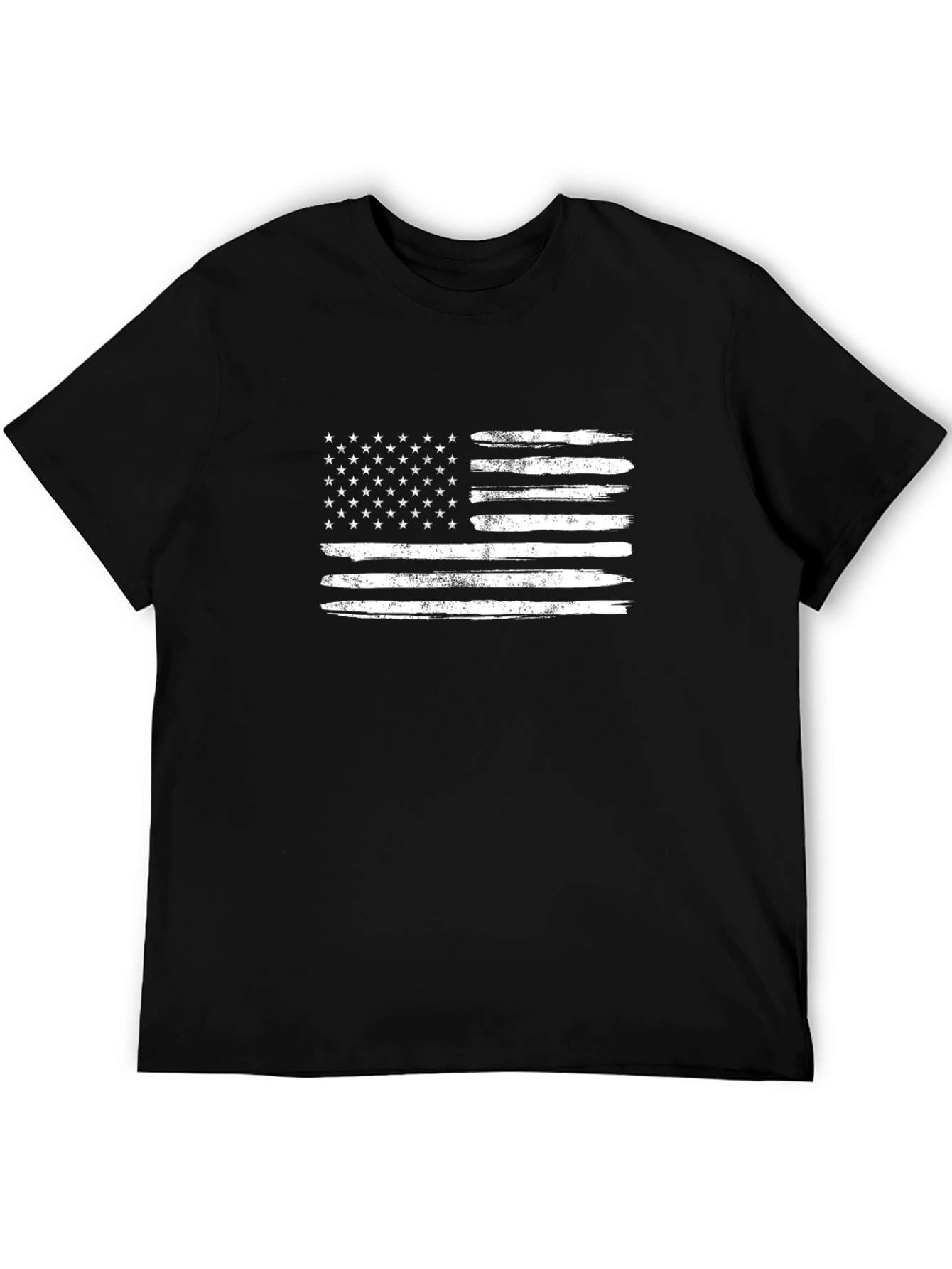Distressed American Flag Graphic T-Shirt