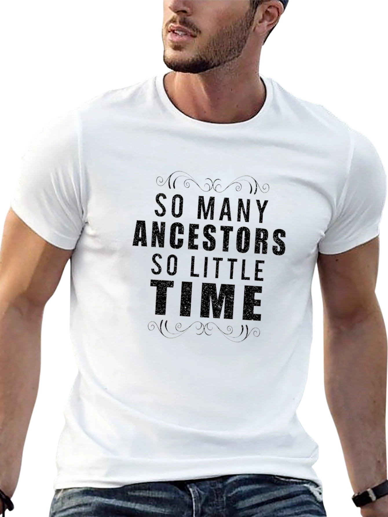 Ancestors So Little Time Black T-Shirt