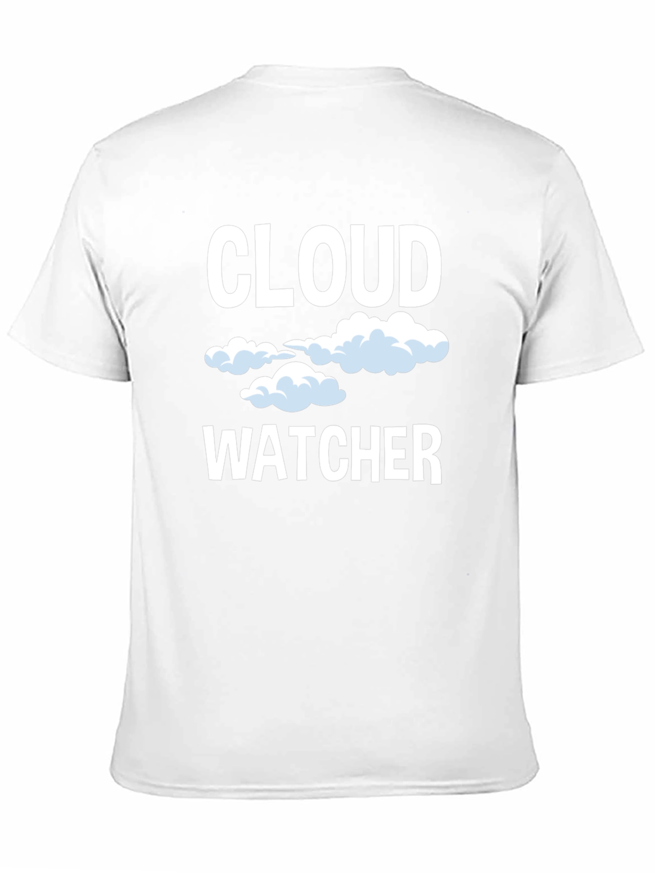 Cloud Watcher Graphic Tee - Black Cotton T-Shirt