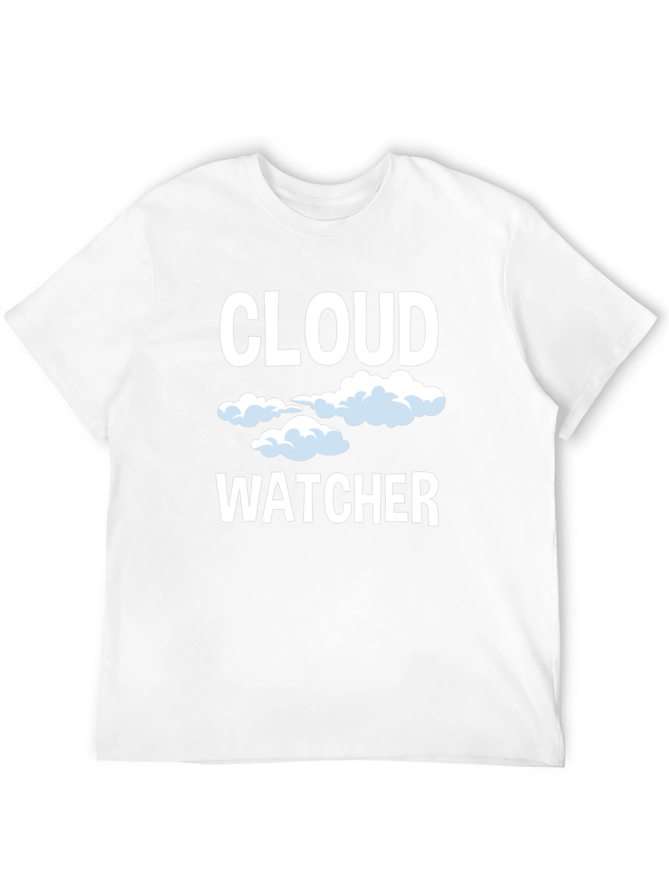 Cloud Watcher Graphic Tee - Black Cotton T-Shirt