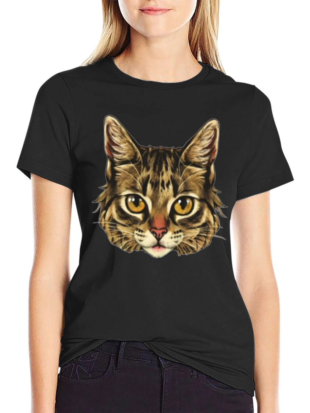 Cool Cat Graphic Print Mens T-Shirt