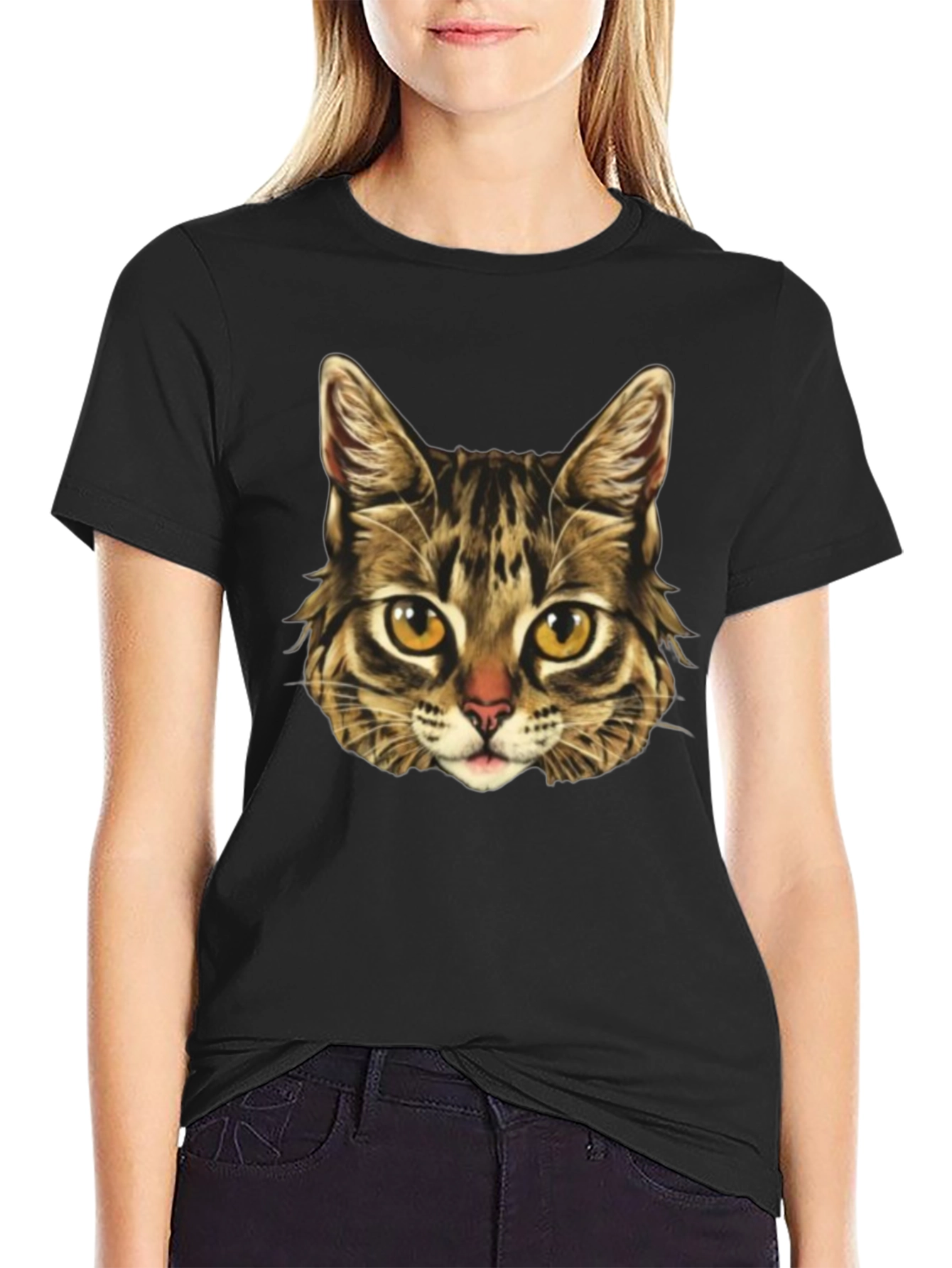 Cool Cat Graphic Print Mens T-Shirt