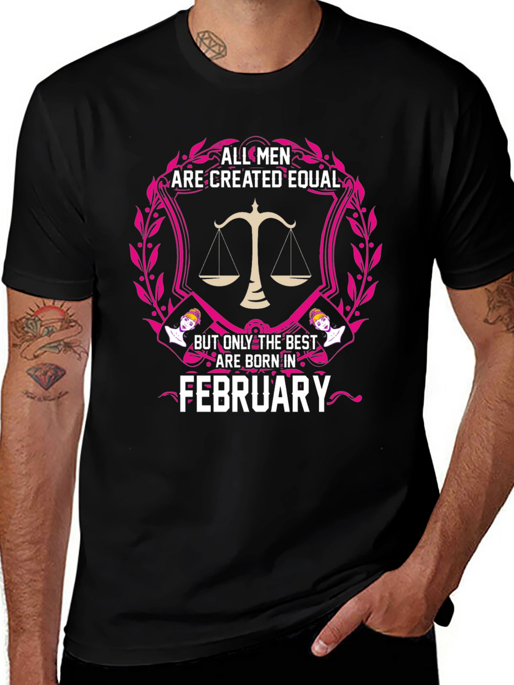 All Men Created Equal February Birthday T-Shirt