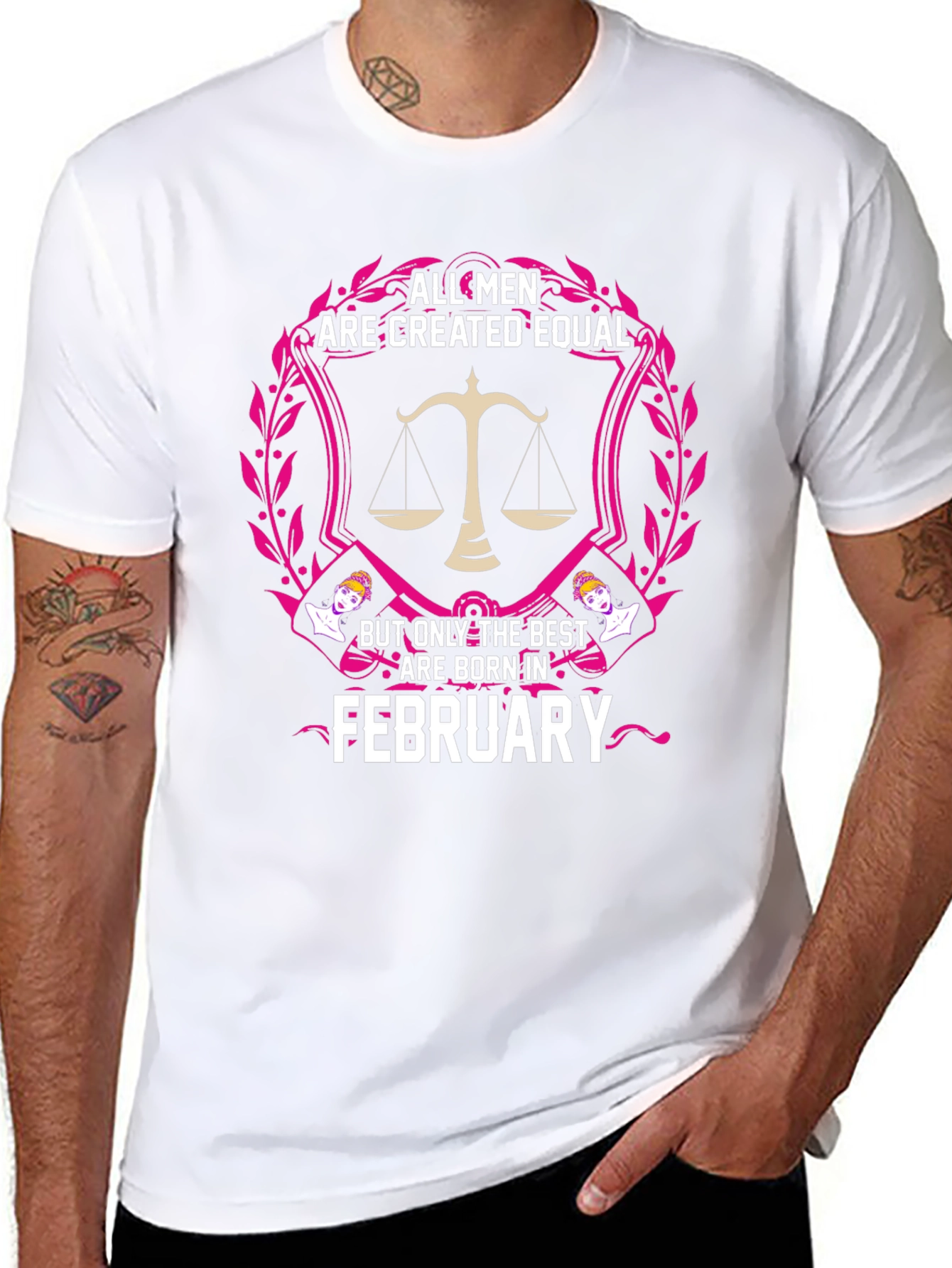 All Men Created Equal February Birthday T-Shirt