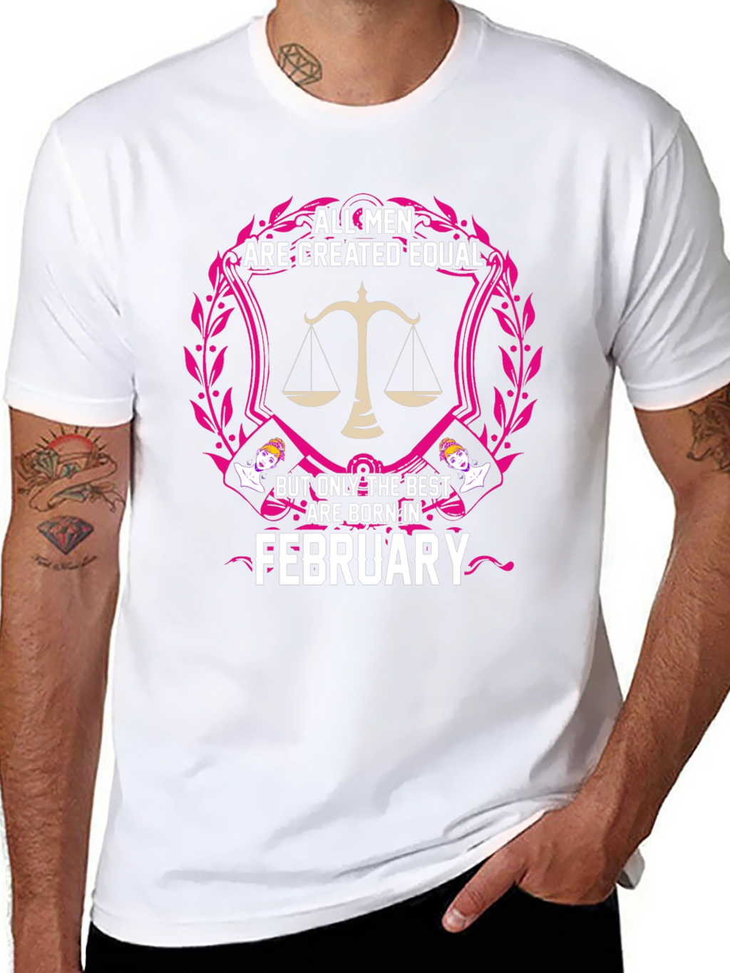 All Men Created Equal February Birthday T-Shirt