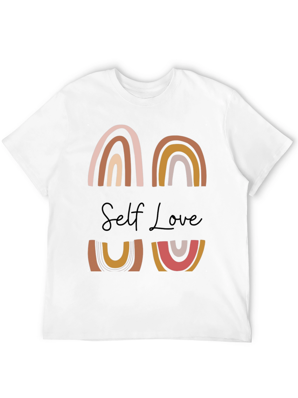 Self Love Graphic Tee - Rainbow Design