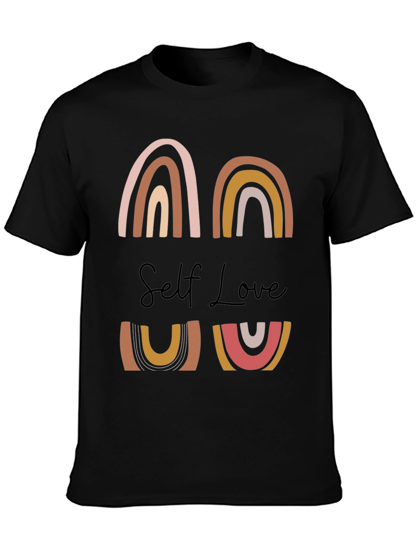 Self Love Graphic Tee - Rainbow Design