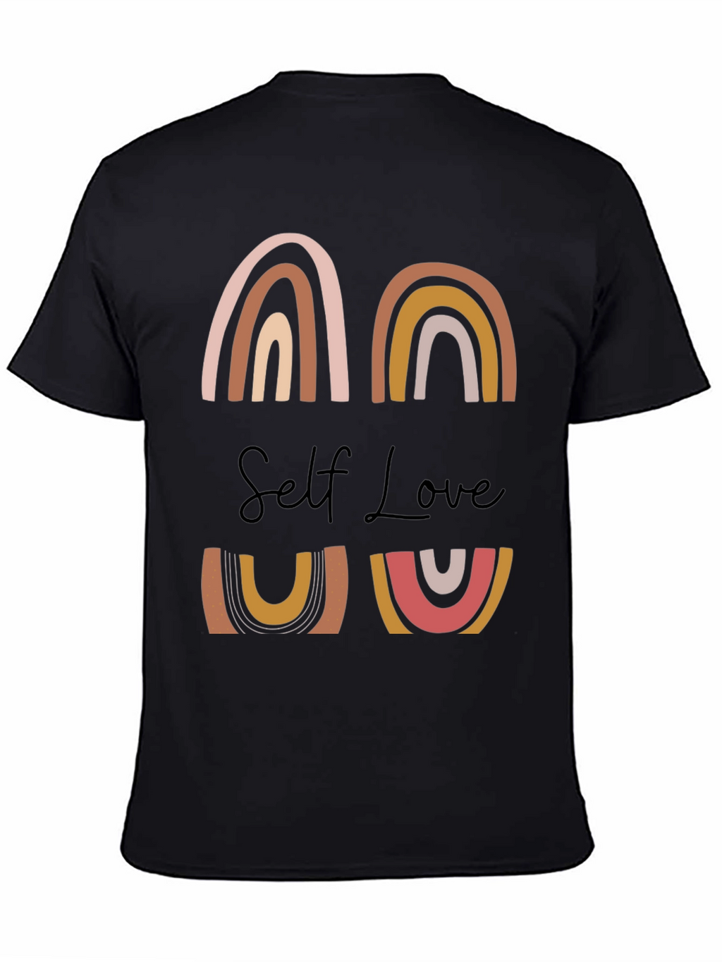 Self Love Graphic Tee - Rainbow Design