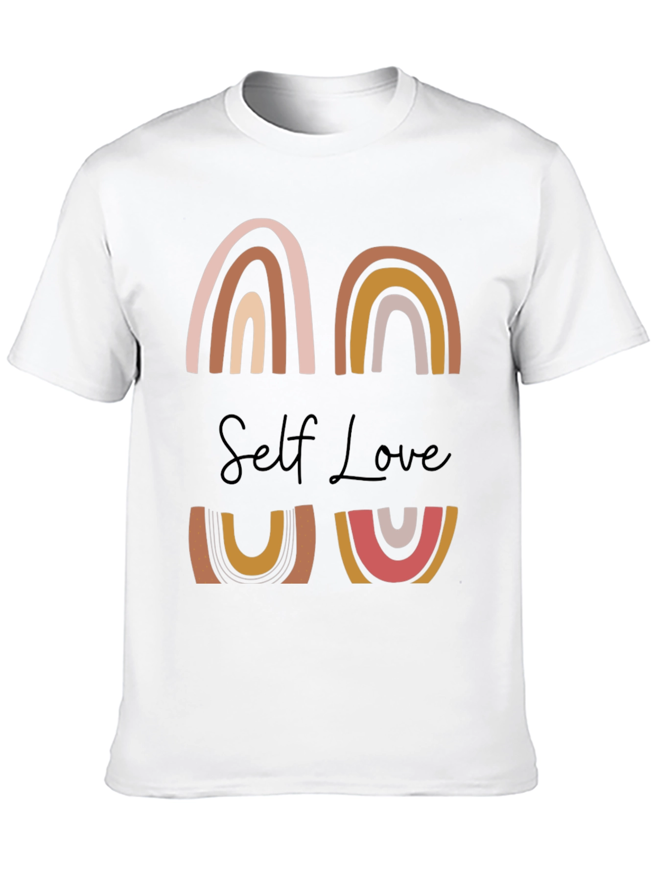 Self Love Graphic Tee - Rainbow Design