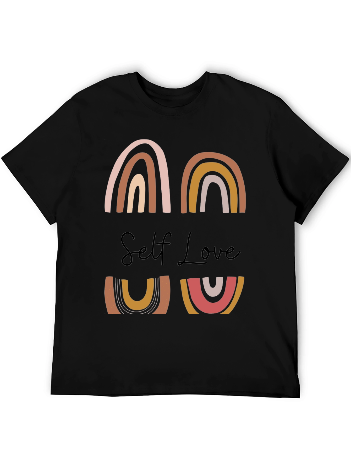 Self Love Graphic Tee - Rainbow Design