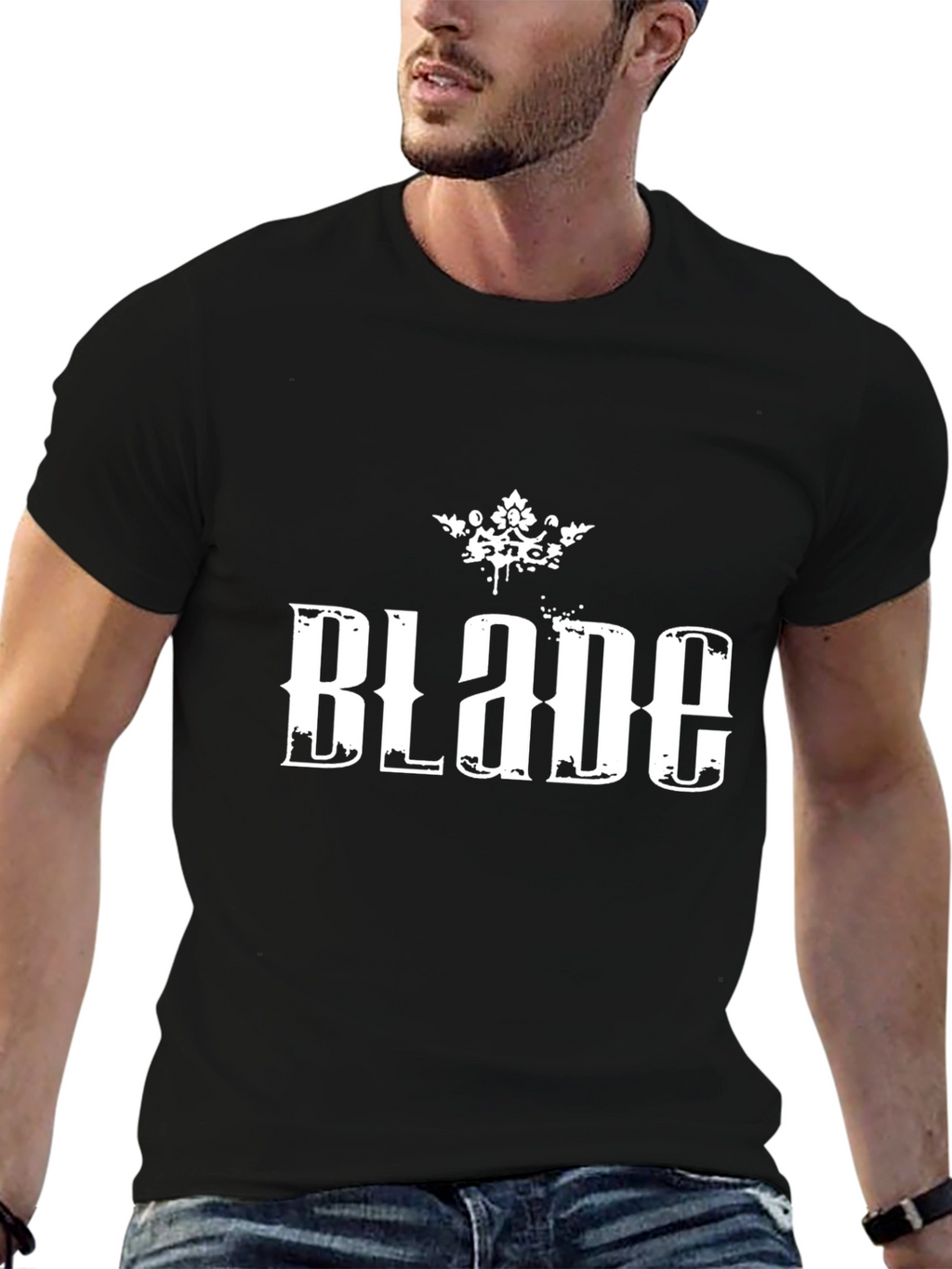 Blade Graphic T-Shirt - Black Cotton Tee