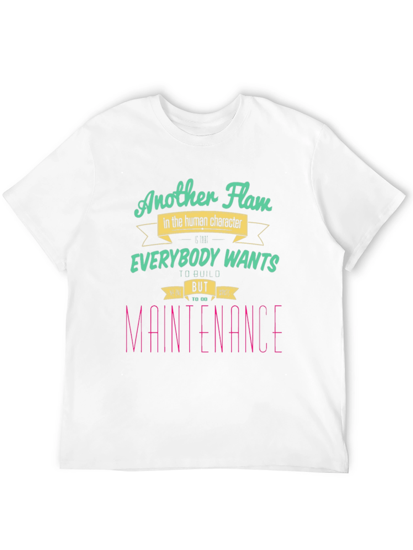 Another Flaw Tee - Human Character Graphic Novelty