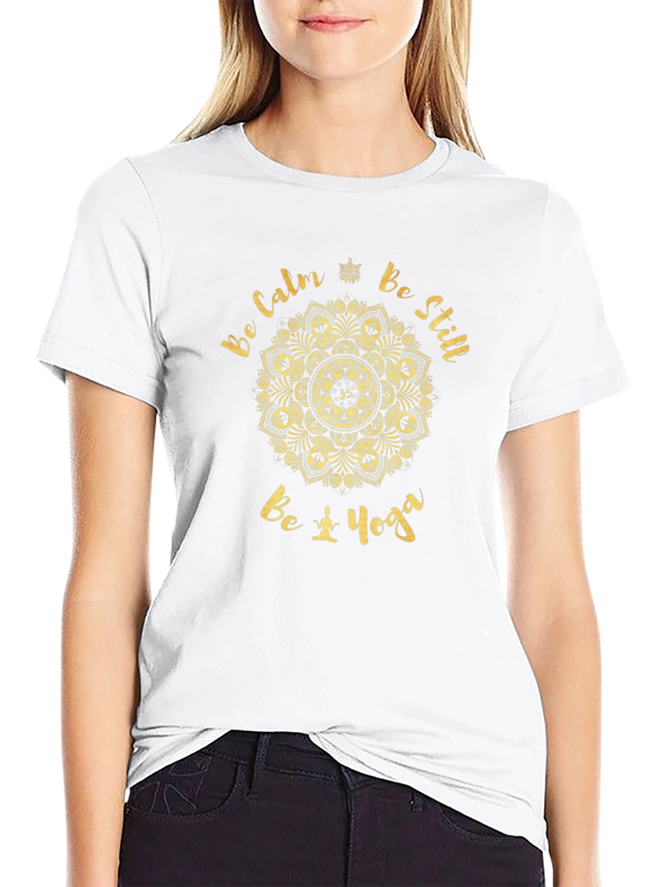 Be Calm Be Still Yoga Graphic Tee