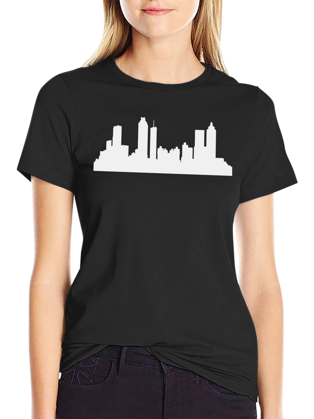 Cityscape Graphic Tee - Black