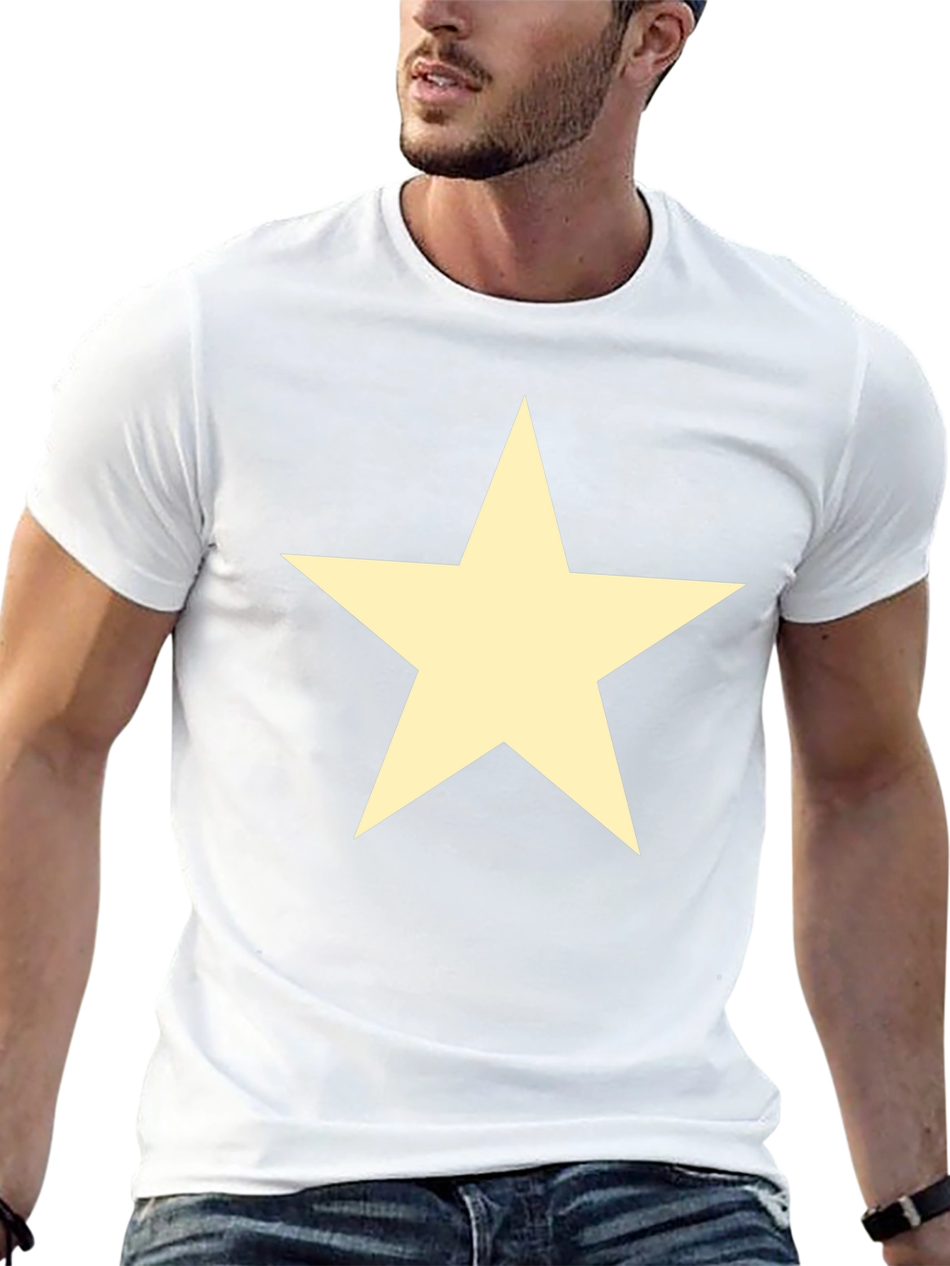 Black Star Graphic Tee - Casual Style