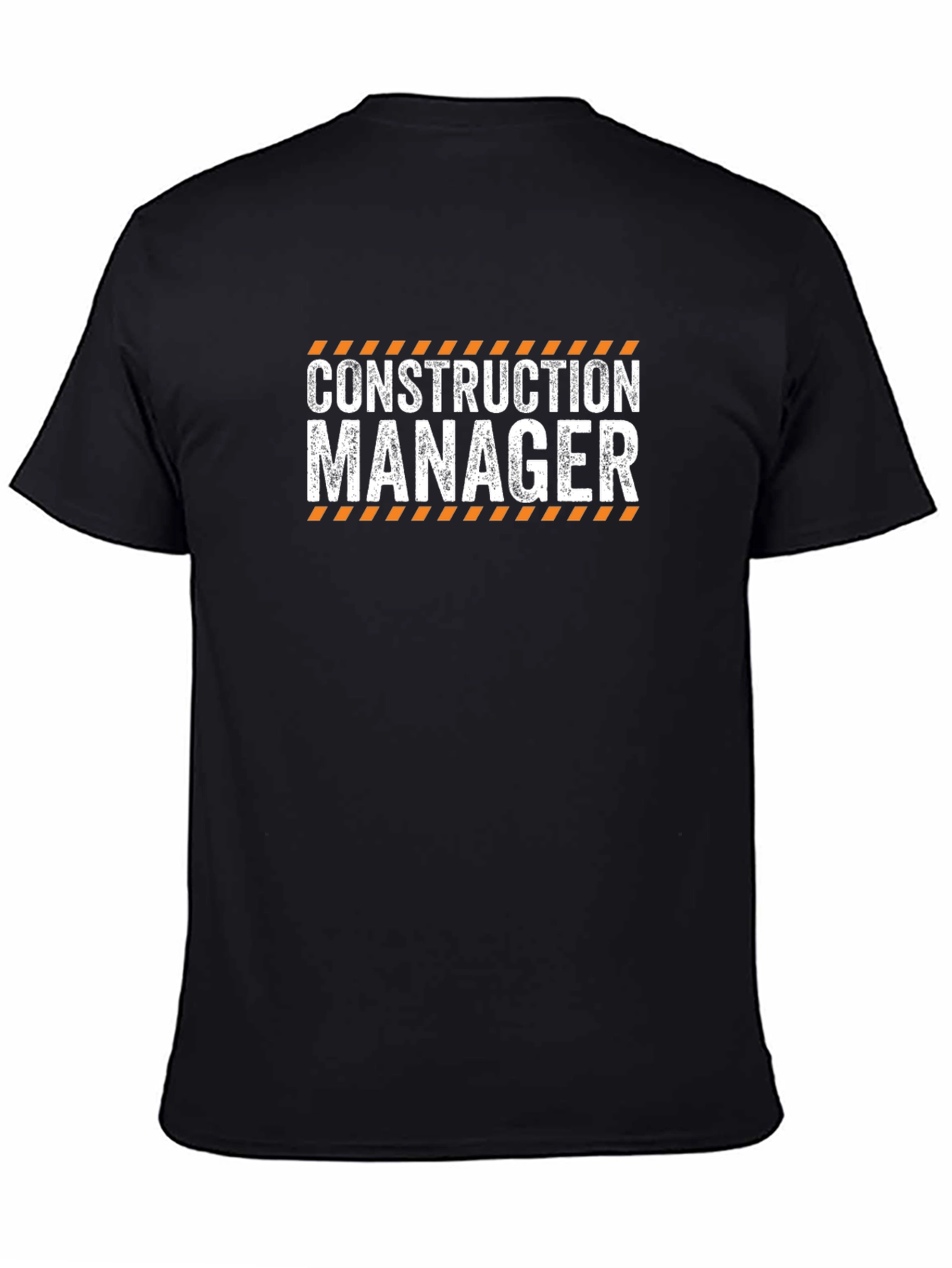 Construction Manager Graphic Tee -  Black Short Sleeve