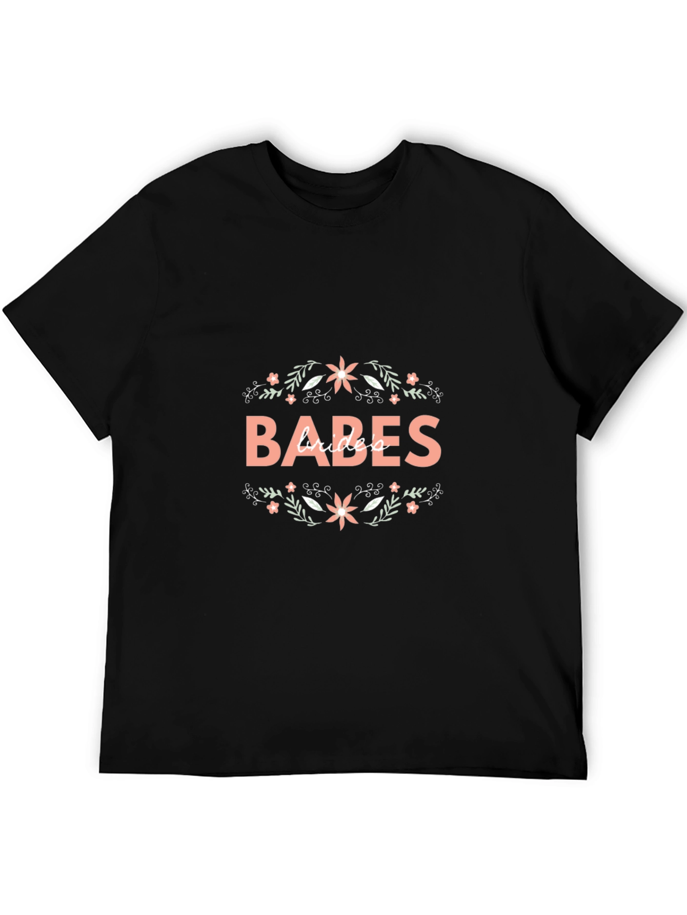 Floral Babes Graphic Tee - Black Unisex T-Shirt