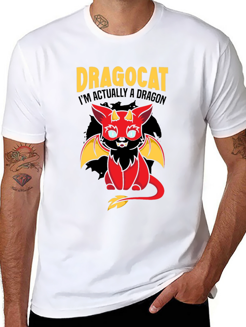 Dragocat T-Shirt - Im Actually a Dragon!